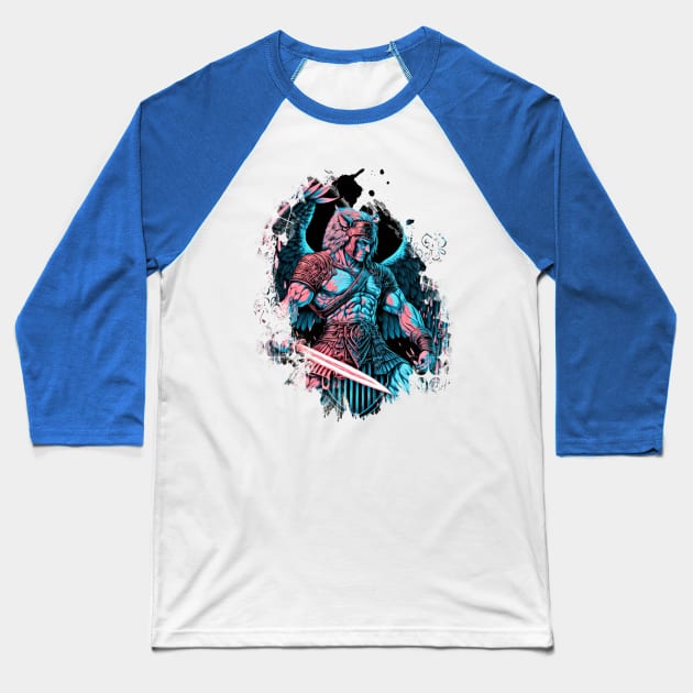 spartan lion warrior Baseball T-Shirt by YM Art